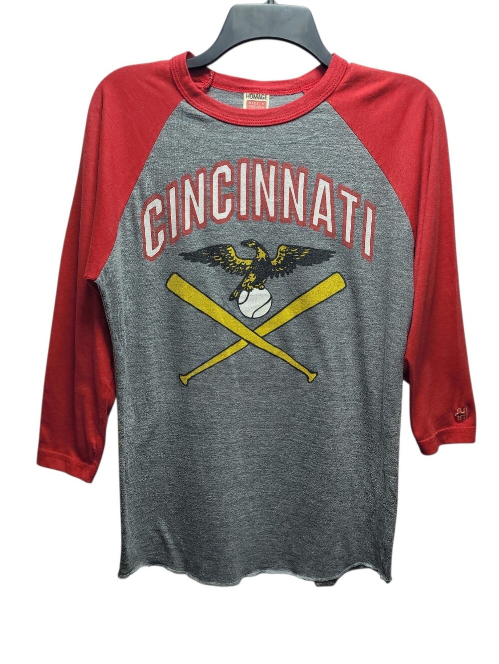 Homage Cincinnati Reds MLB Raglan 3/4 Sleeve Shirt